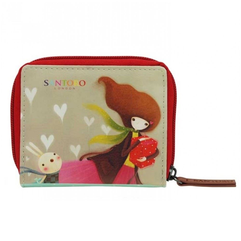 Designer UK Santoro Wallet: Kori Kumi Mini Zip - Gift of Friendship