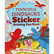 Load image into Gallery viewer, Ferocious Dinosaurs Sticker Activity Fun Book