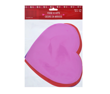 Load image into Gallery viewer, Large Coloured Foam Heart Shapes (12-ct. Packs)