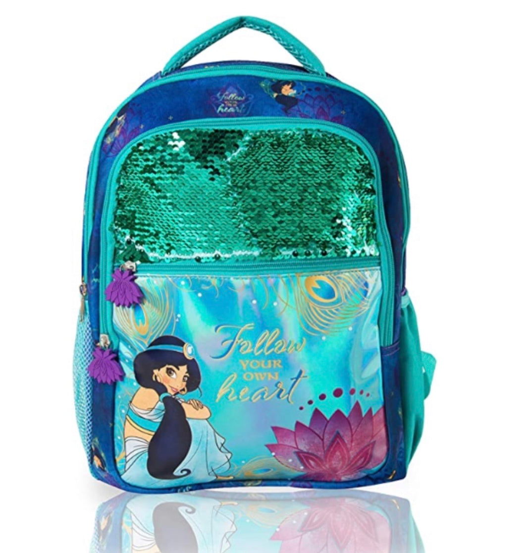 Disney's Aladdin Jasmine Sequin Backpack: Follow Your Heart