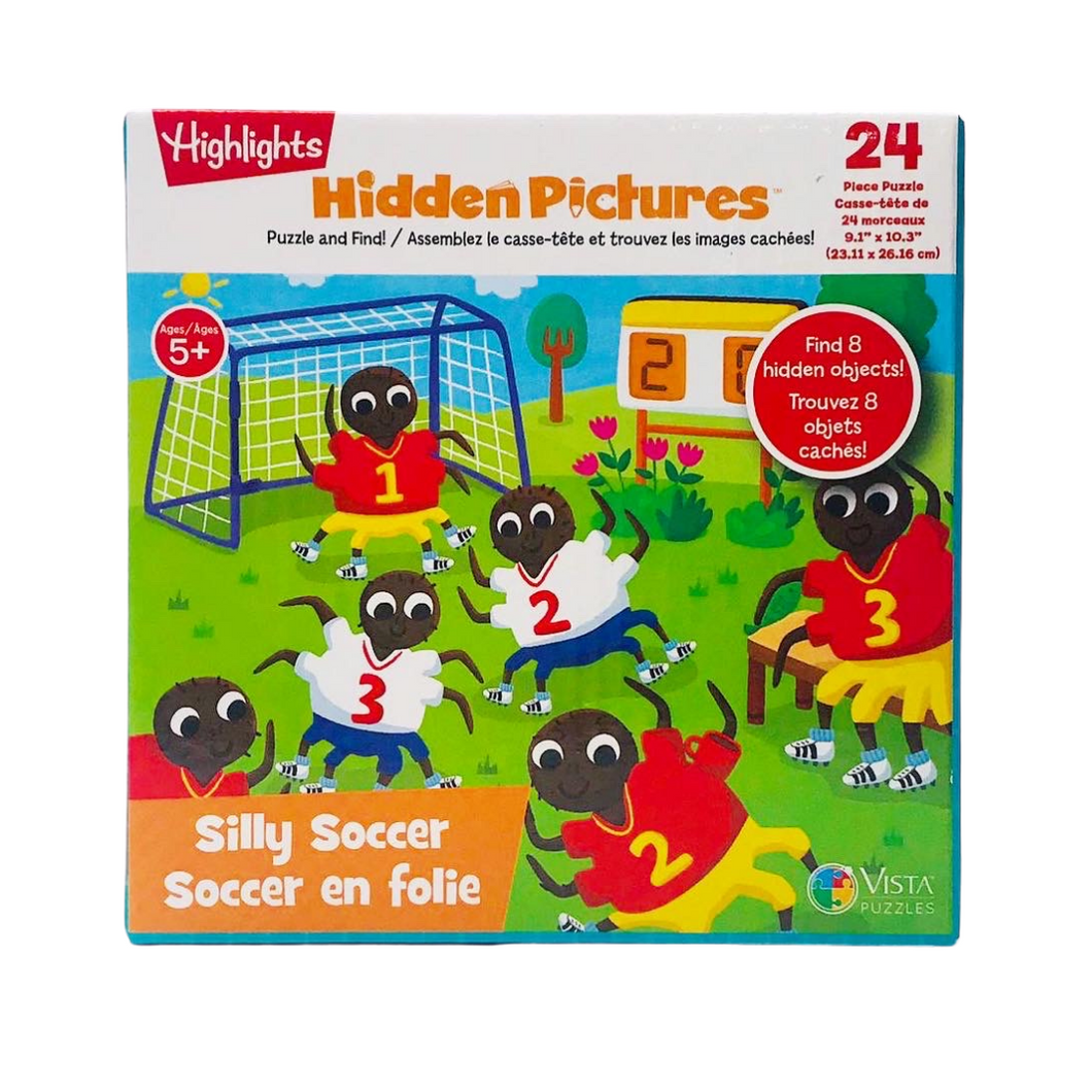 Highlights: Hidden Pictures Puzzle and Find! Silly Soccer (24 pieces)