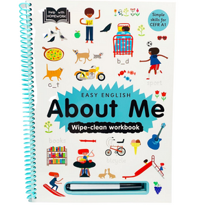 Help With Homework: Easy English About Me (Wipe-clean workbook)