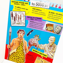 Load image into Gallery viewer, Horrible Histories: Terrible Timeline Sticker Book (with awesome 3 metre fold-out timeline and over 300 stickers!)