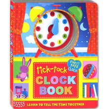 Load image into Gallery viewer, Tick-Tock Clock Book: Learning to Tell Time Together
