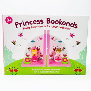 Wooden Princess Bookends