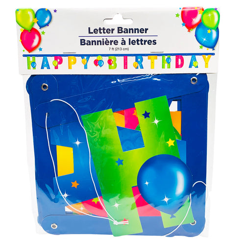 Happy Birthday Letter Banner (7 feet)