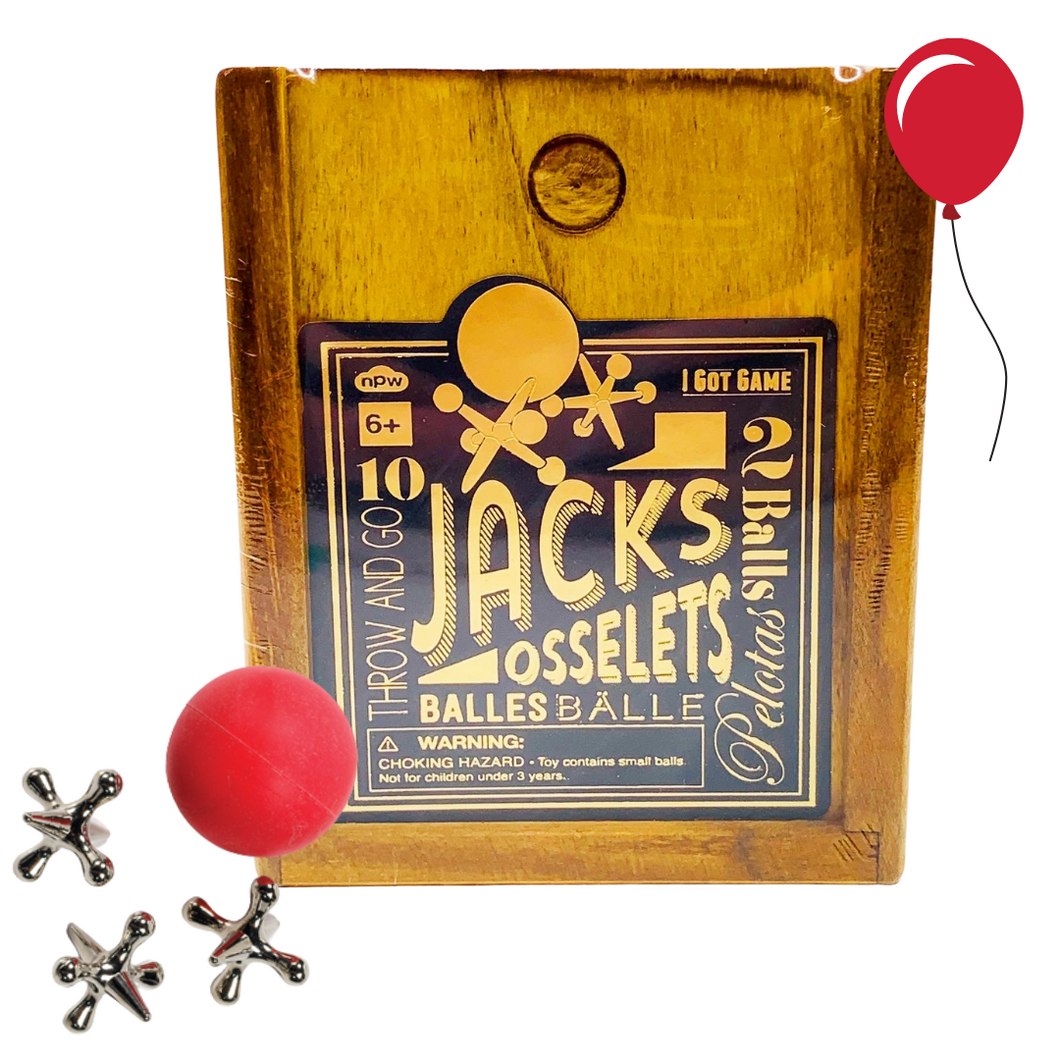 Vintage Wooden Classic Jacks & Osselets Game