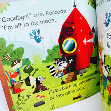 Load image into Gallery viewer, Usborne Phonics Readers: Raccoon on the Moon