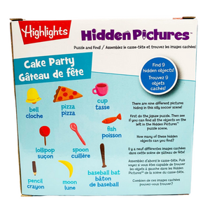 Highlights: Hidden Pictures Puzzle and Find! Cake Party (24 pieces)
