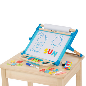 Melissa and Doug: Double-Sided Magnetic Tabletop Easel