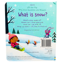 Load image into Gallery viewer, Lift the Flap: Q&amp;A What is Snow?