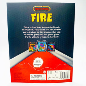 Dinosaur Warriors Fire Sticker and Activity Book