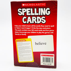 Scholastic Spelling Cards