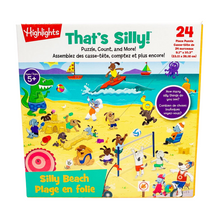 Load image into Gallery viewer, Highlights: That&#39;s Silly Puzzle, Count, and More! Silly Beach (24 pieces)