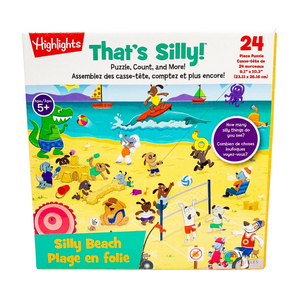 Highlights: That's Silly Puzzle, Count, and More! Silly Beach (24 pieces)