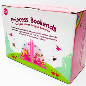Wooden Princess Bookends
