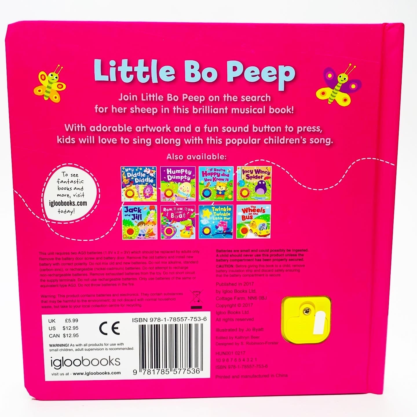 Little Bo Peep: Sound Book
