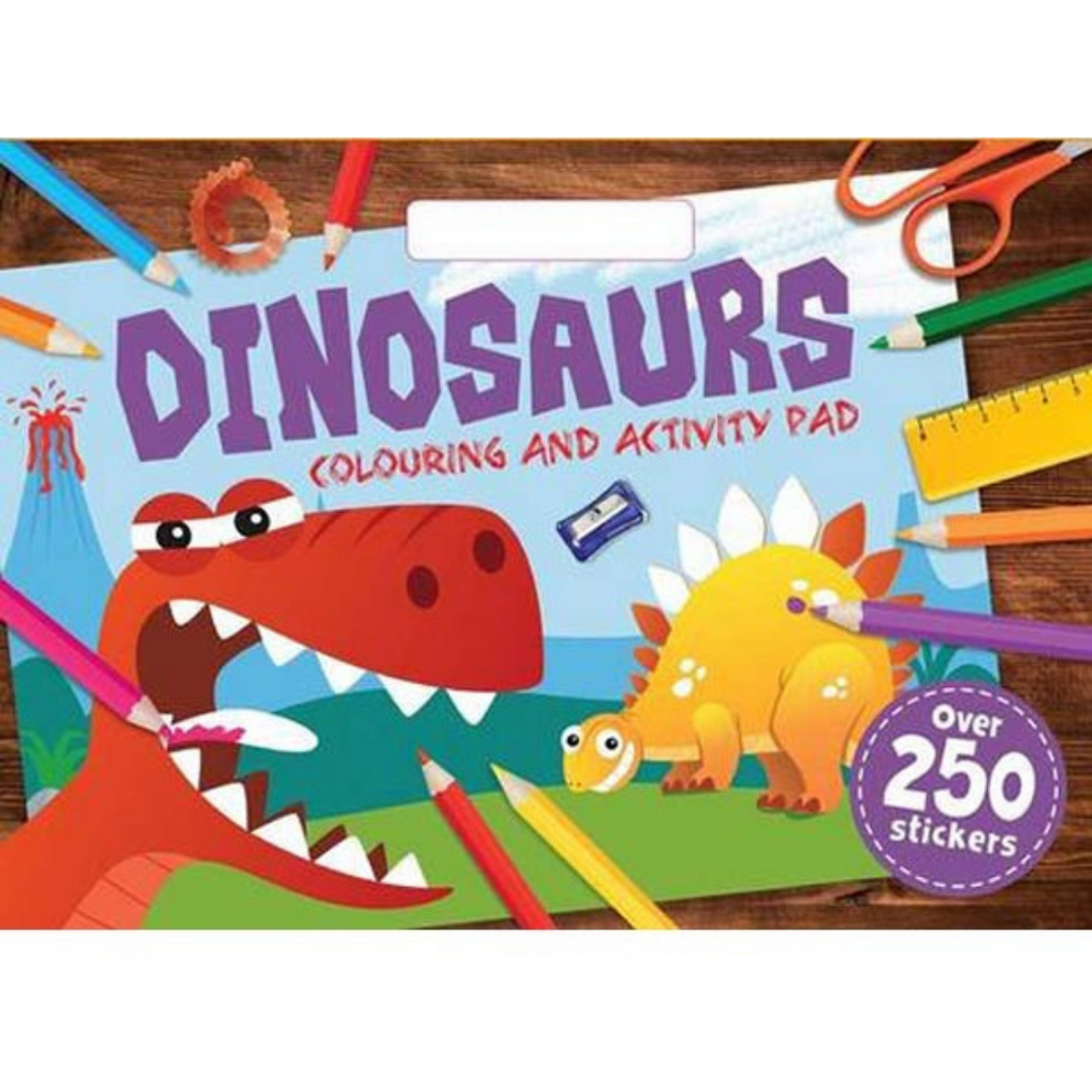 Giant Dinosaurs Colouring and Activity Pad (with over 250 stickers)