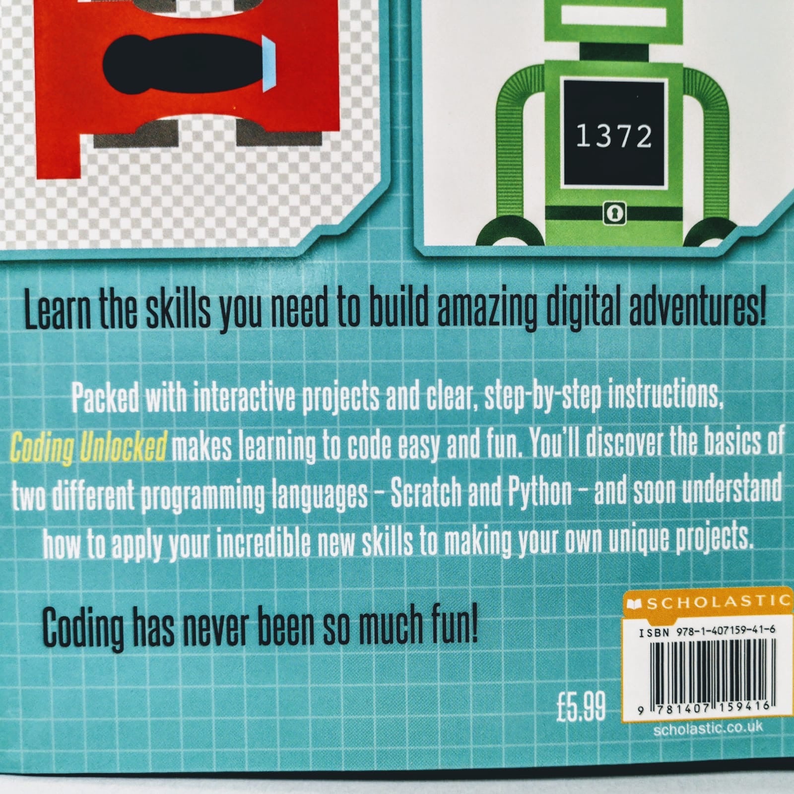 Coding Unlocked: Scratch and Python: The Basics – Red Balloon Books