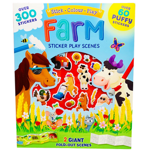 Farm Sticker Play Scenes with Over 300 Stickers