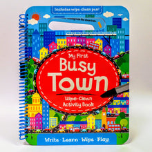 Load image into Gallery viewer, My First Busy Town: Wipe-Clean Activity Book