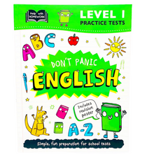 Load image into Gallery viewer, Help With Homework: Don&#39;t Panic English with Revision Poster Level 1 (Age 7+)
