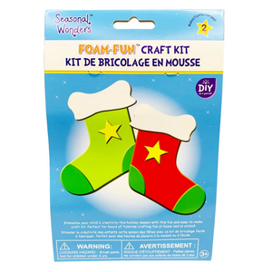 Christmas Fun-Foam Craft Kit: Christmas Stockings (Set of 2)