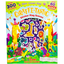 Load image into Gallery viewer, Giraffe-Tastic Sticker Play Scenes with Over 300 Stickers! Stick, Colour, Play!