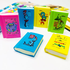 Dr. Seuss Book Erasers (6 pieces)