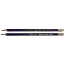 Load image into Gallery viewer, Faber-Castell 12 Graphite pencils with eraser tip (HB)