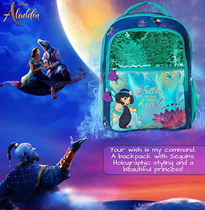 Disney's Aladdin Jasmine Sequin Backpack: Follow Your Heart
