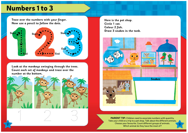 Leap Ahead Workbook: Maths Ages 3-4