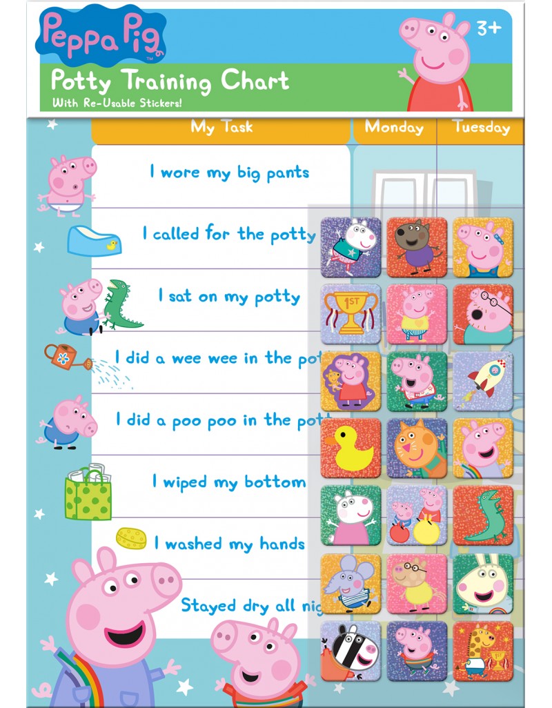 Peppa Pig: Potty Training Reusable Reward Chart Set