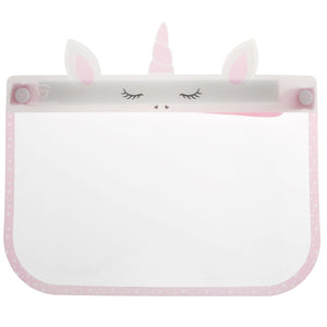 Kid's Clear Protective Face Shield: Unicorn