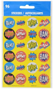 Superhero Reward Stickers (96 count)